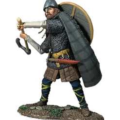 "Abrecan" Saxon Attacking with Axe 1/30 Figure William Britain (62145) 1:30 scale Metal by William Britain