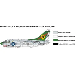 A-7E Corsair Ii 1/72 Kit 1:72 Scale Plastic Model Kit by Italeri
