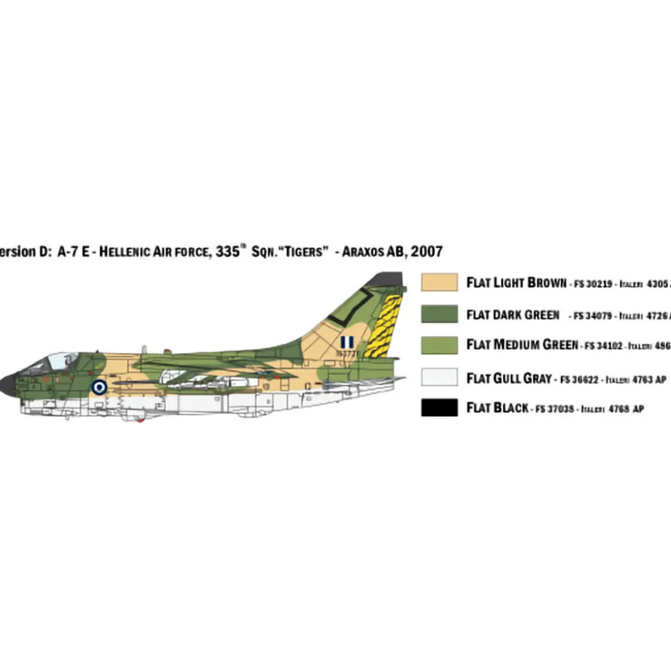 A-7E Corsair Ii 1/72 Kit 1:72 Scale Plastic Model Kit by Italeri