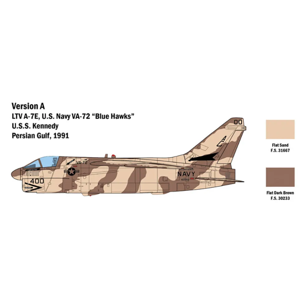 A-7E Corsair Ii 1/48 Kit 1:48 Scale Plastic Model Kit by Italeri