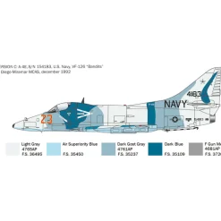 A-4 E/F/G Skyhawk 1/48 Kit 1:48 Scale Plastic Model Kit by Italeri