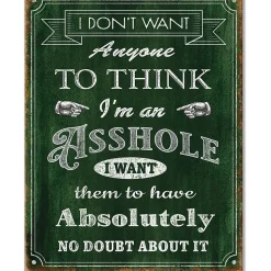 A-Hole Metal Sign Desperate Enterprises (3001) by Desperate Enterprises