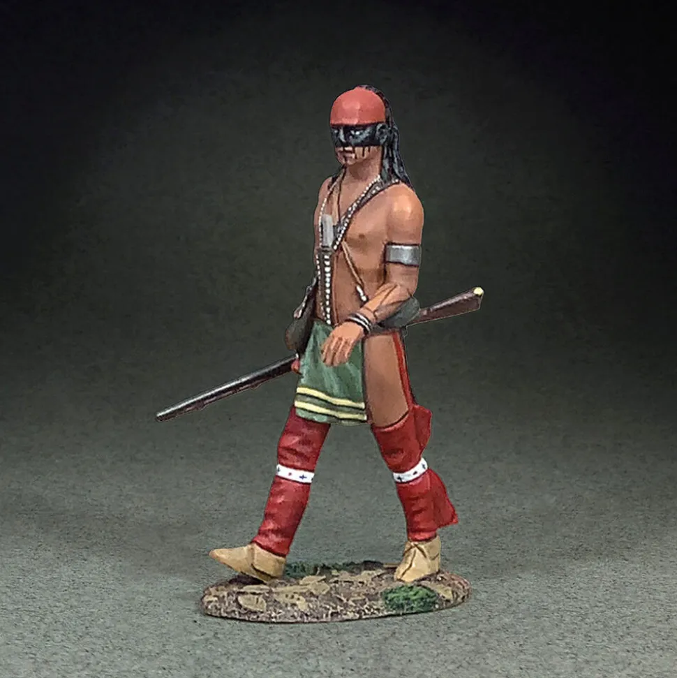 "Along the Deer Trail" Native Warrior Walking William Britain (16172) 1:30 Scale Metal by William Britain