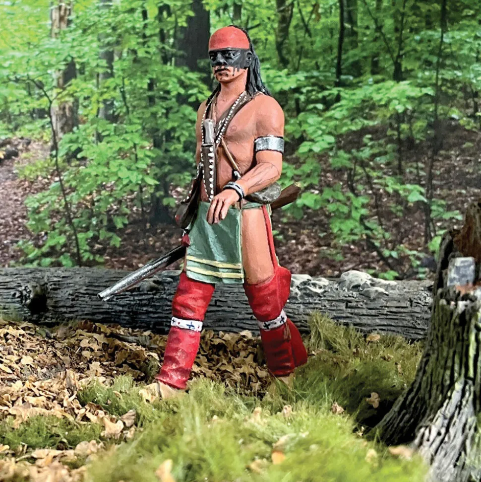"Along the Deer Trail" Native Warrior Walking William Britain (16172) 1:30 Scale Metal by William Britain