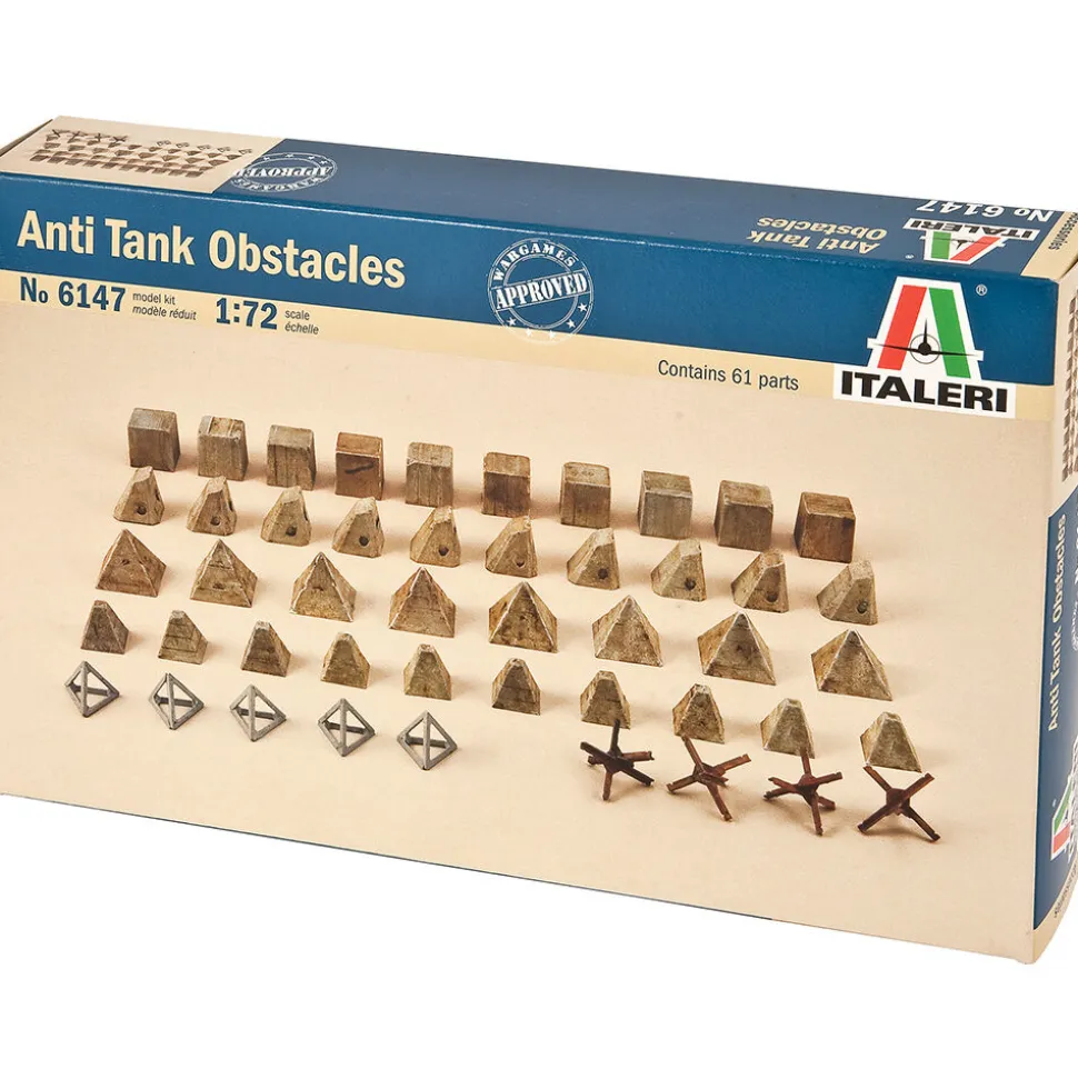 Anti Tank Obstacles 1/72 Kit 1:72 Scale Plastic by Italeri