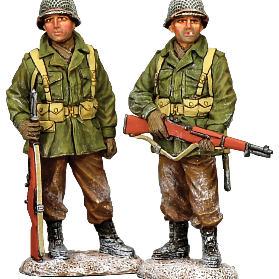 A Pair of GIs 1/30 Figure K&C (BBA115) 1:30 scale Metal by King and Country