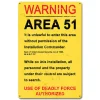 Area 51 Metal Sign - 12" x 18" by Vintage Sign Co.