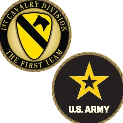 Army 1st Cavalry Challenge Coin CH1056 (CK019) Metal Alloy by Eagle Emblems