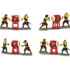 Ashigaru Taiko Drum Set 1/30 Figure K&C (SW014) 1:30 Scale Metal by King and Country