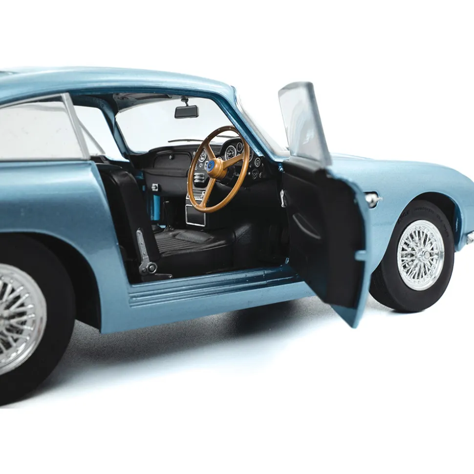 1964 Aston Martin DB5 Light - Metallic Blue 1:18 Scale Diecast Model Car by Solido