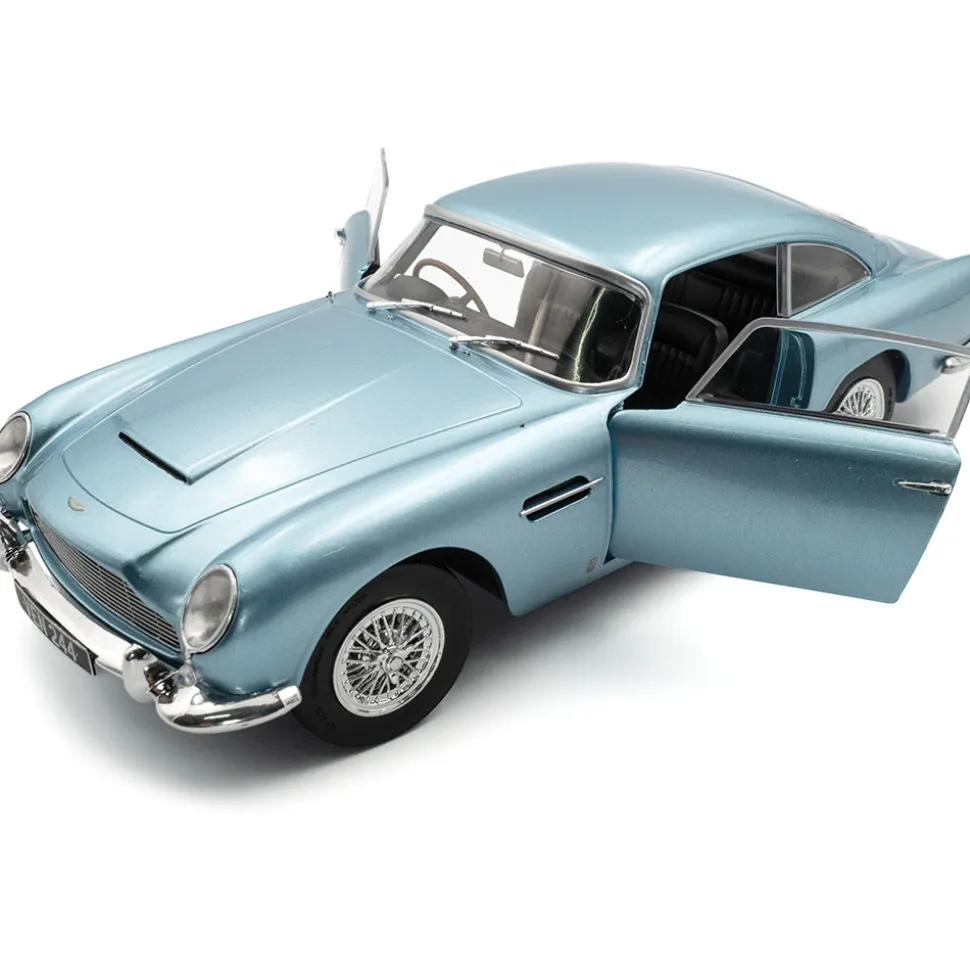 1964 Aston Martin DB5 Light - Metallic Blue 1:18 Scale Diecast Model Car by Solido
