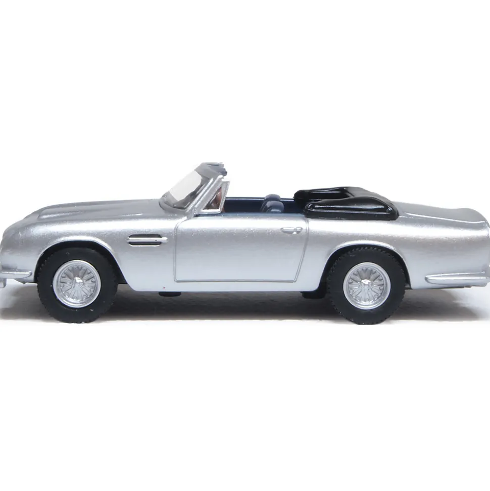 Aston Martin DB6 Mark 2 Volante - Silver Birch 1:87 Scale Diecast Model Car by Oxford Diecast