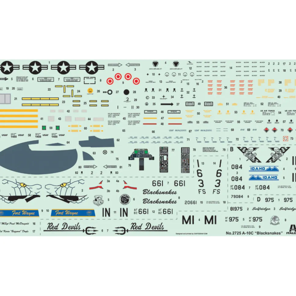 A-10 Thunderbolt II 1/48 Kit 1:48 Scale Plastic by Italeri
