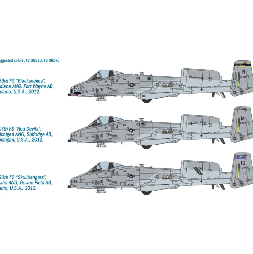 A-10 Thunderbolt II 1/48 Kit 1:48 Scale Plastic by Italeri
