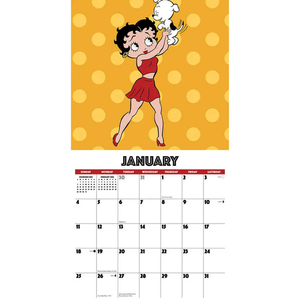 Betty Boop 2026 Wall Calendar Stapled Wall Calendar by Willow Creek Press, Inc.