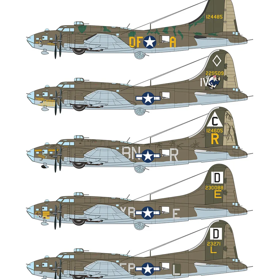 B-17F Flying Fortress 1/72 Kit 1:72 scale Plastic by Italeri