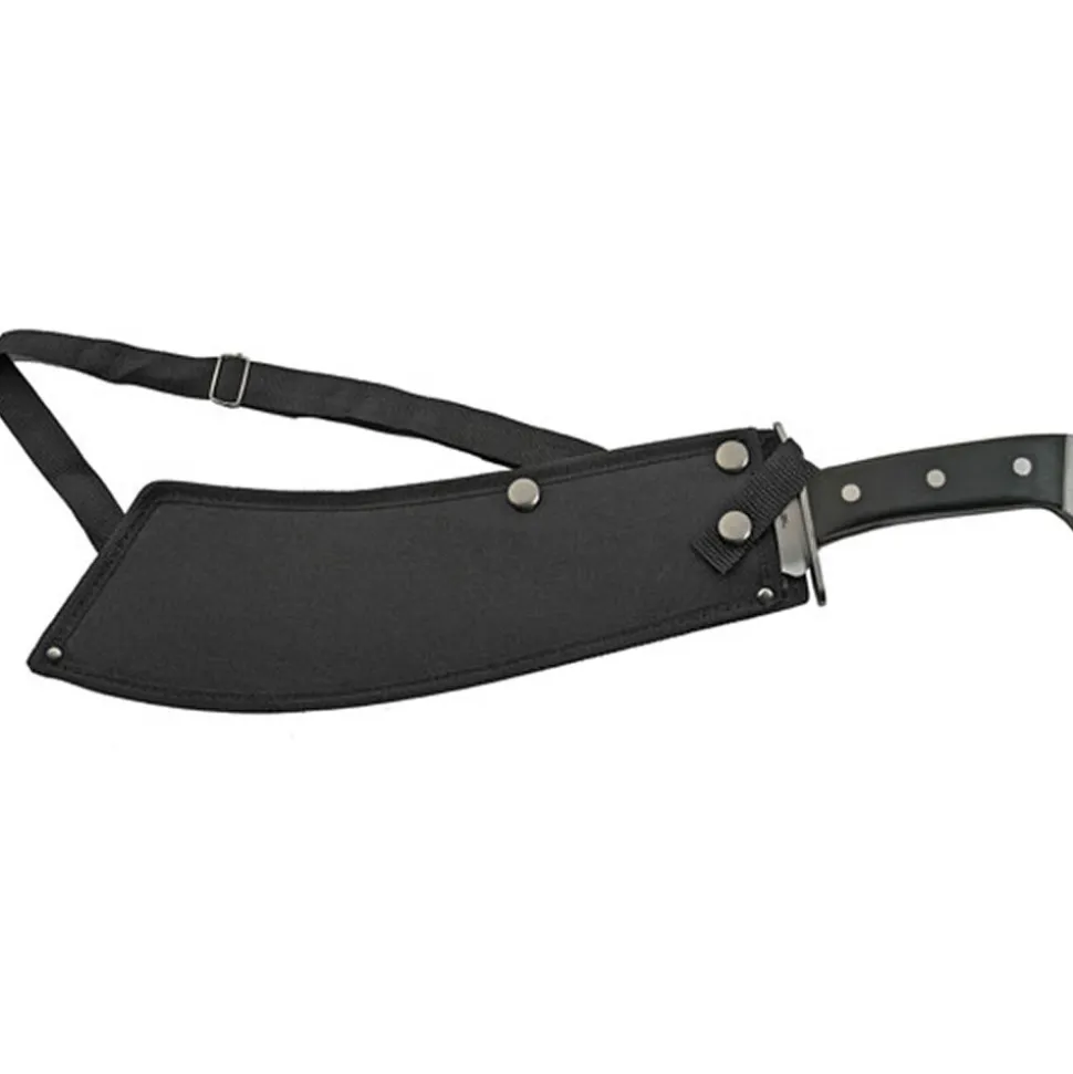 Black Bully Machete with Shoulder Sheath by SZCO Supplies