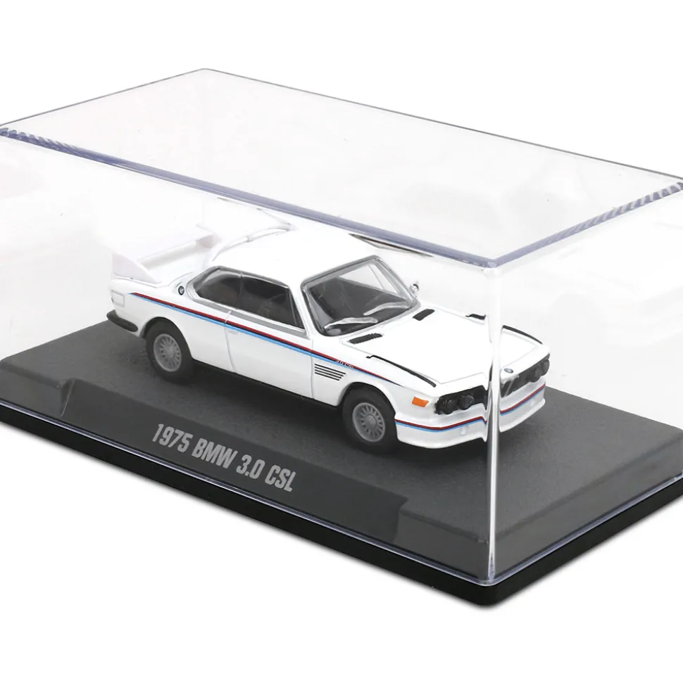 1975 BMW 3.0 CSL - White 1:64 Scale Diecast Model Car by Majorette
