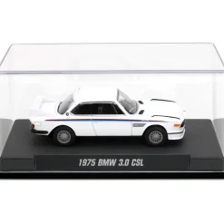 1975 BMW 3.0 CSL - White 1:64 Scale Diecast Model Car by Majorette