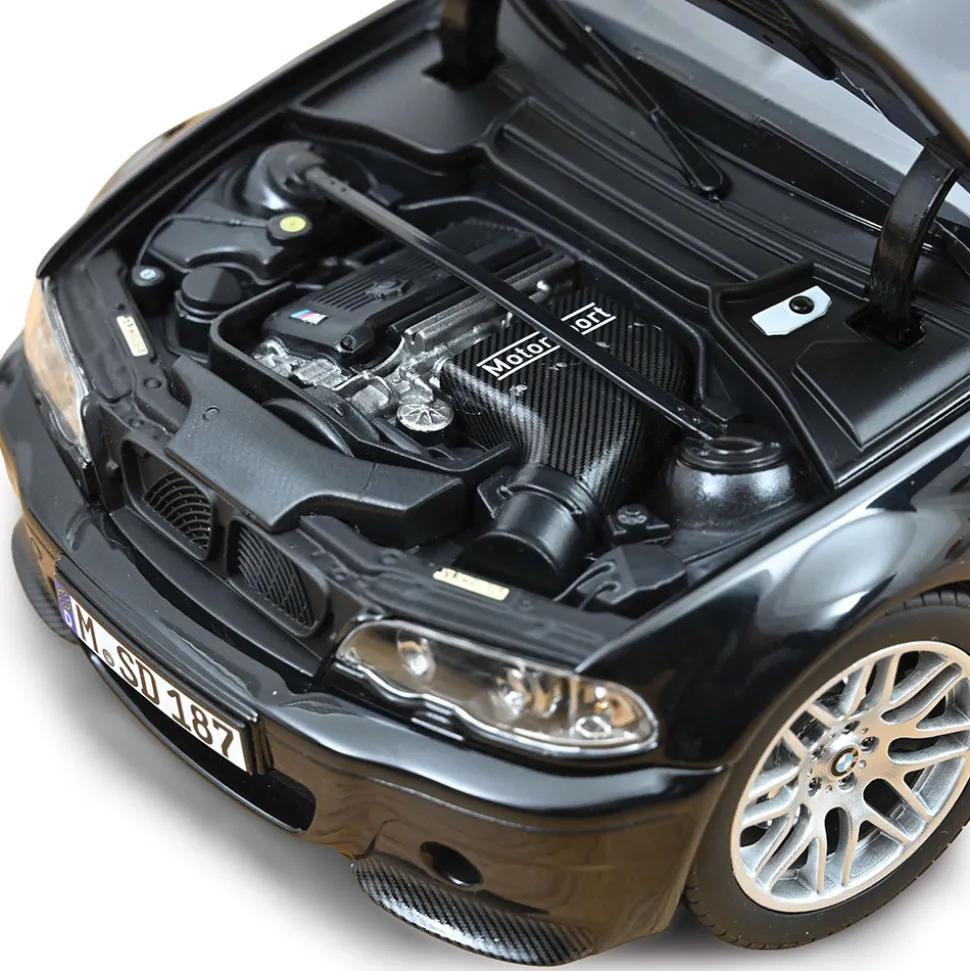 2003 BMW E46 M3 CSL - Saphire Black 1:18 Scale Diecast Model Car by Norev
