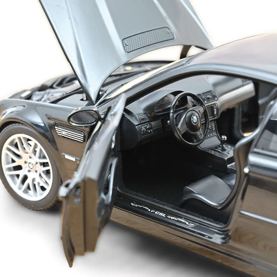 2003 BMW E46 M3 CSL - Saphire Black 1:18 Scale Diecast Model Car by Norev