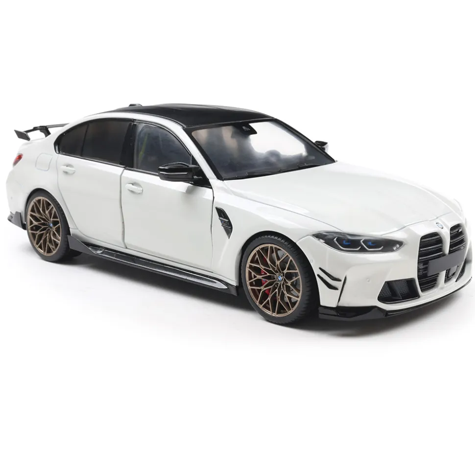2024 BMW M3 (G80) Performance Parts - Alpineweiss 1:18 Scale Diecast Model Car by Solido
