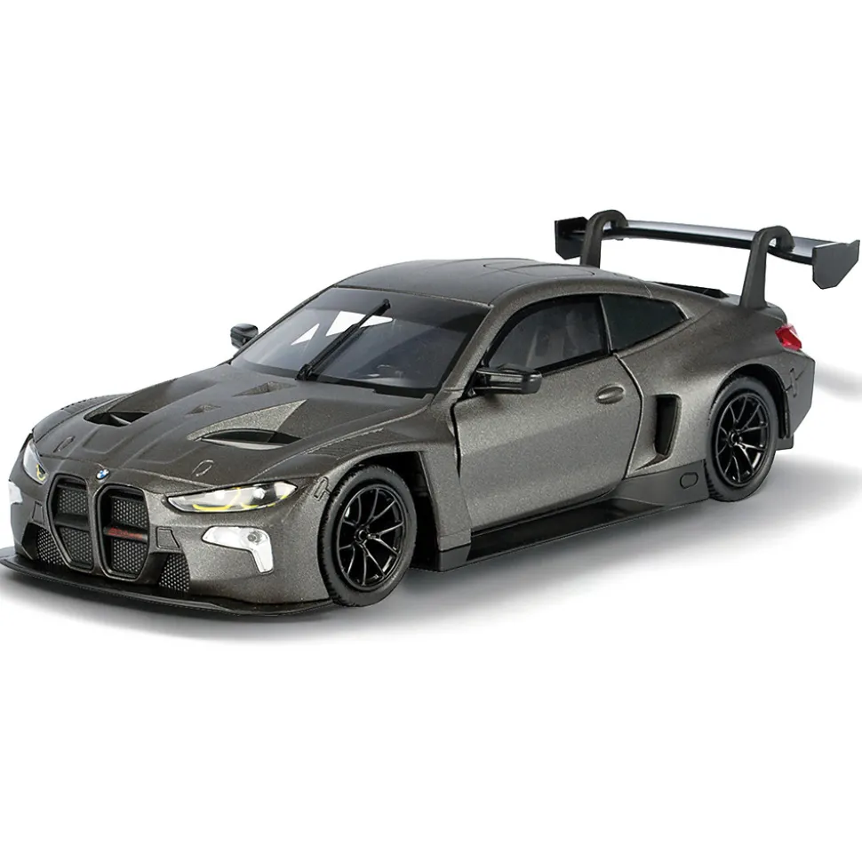 BMW M4 GT3 - Gray 1:24 Scale Diecast Model Car by Motormax