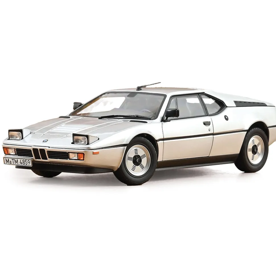 1980 BMW M1 - Silver Metallic 1:18 Scale Diecast Model Car by Norev