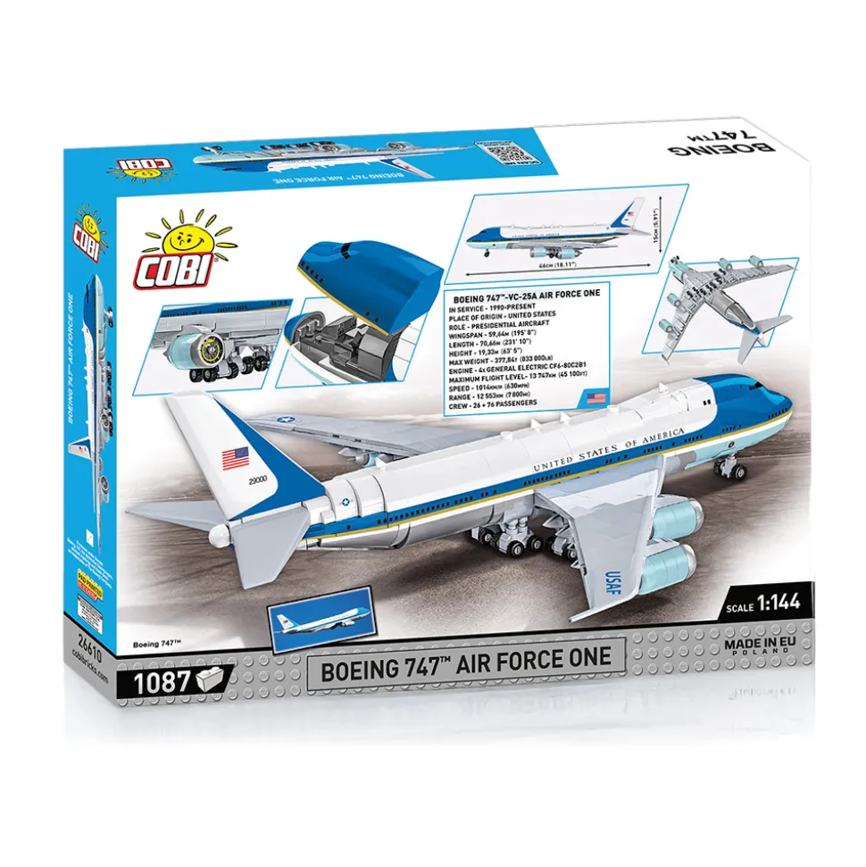 Boeing 747 Air Force One Building Brick Set 1:144 Scale by Cobi Toys