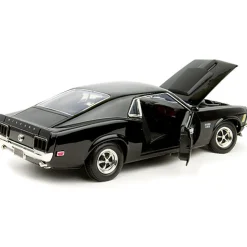 1970 Boss 429 Mustang - Black 1:18 Scale Diecast Model by Motormax