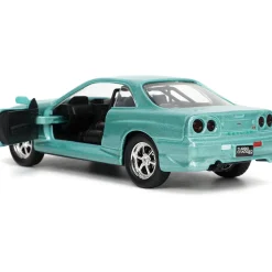BRIAN's Fast & Furious Nissan Skyline GT-R (R34) 1:32 Scale Diecast Model Car by Jada Toys