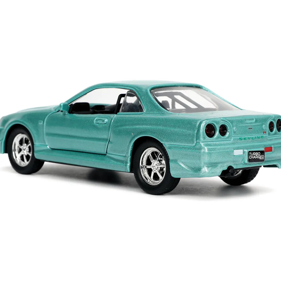 BRIAN's Fast & Furious Nissan Skyline GT-R (R34) 1:32 Scale Diecast Model Car by Jada Toys