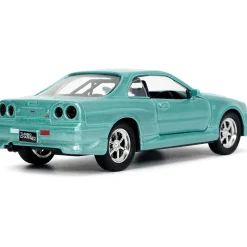 BRIAN's Fast & Furious Nissan Skyline GT-R (R34) 1:32 Scale Diecast Model Car by Jada Toys