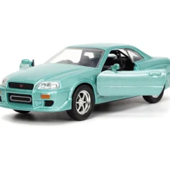 BRIAN's Fast & Furious Nissan Skyline GT-R (R34) 1:32 Scale Diecast Model Car by Jada Toys