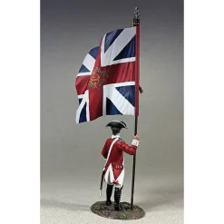BRITISH 43RD REGIMENT, FLAGBEARER 1/30 FIGURE William Britain (16209) Metal by William Britain