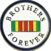Brothers Forever Lapel Pin Eagle Emblems (P15972) by Eagle Emblems