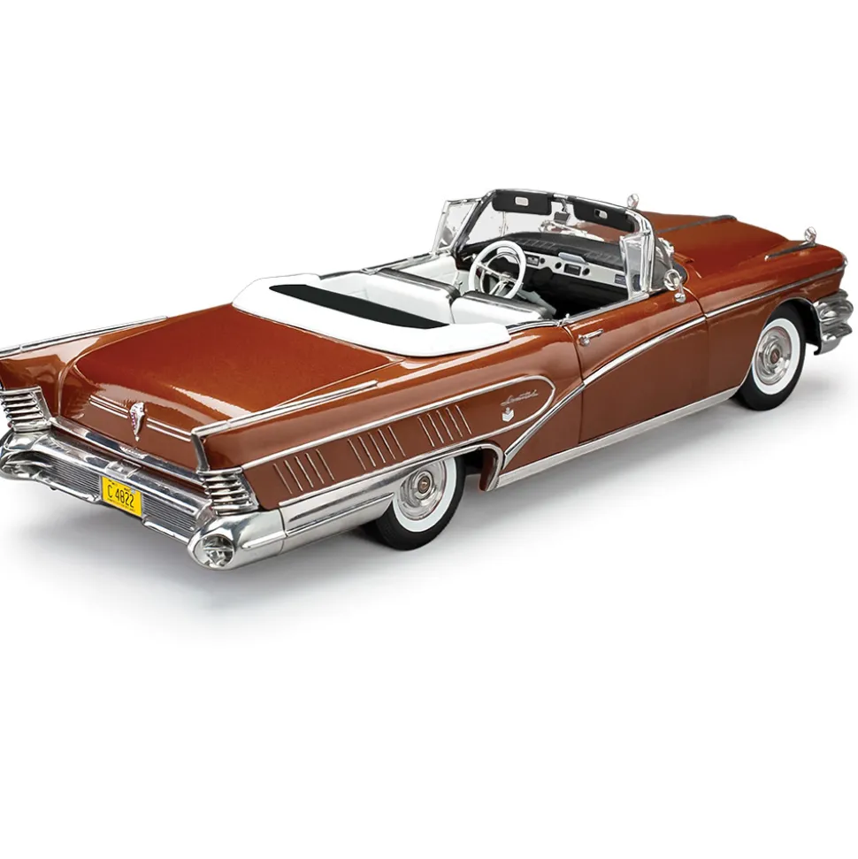 1958 Buick Limited Rivera Convertible - Garnett Red 1:18 Scale Diecast Model Car by Sunstar