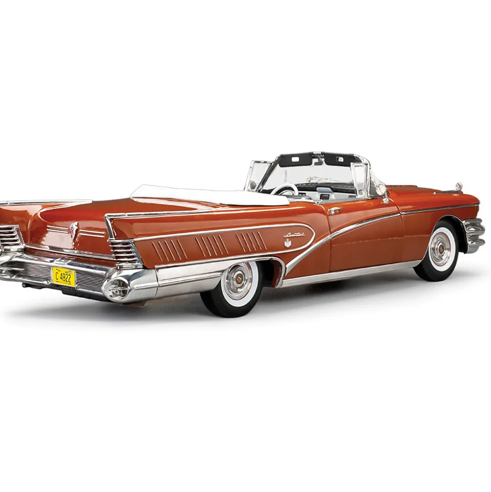 1958 Buick Limited Rivera Convertible - Garnett Red 1:18 Scale Diecast Model Car by Sunstar
