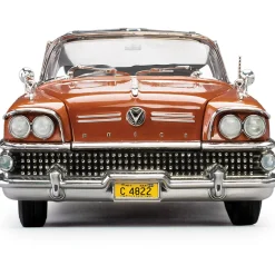 1958 Buick Limited Rivera Convertible - Garnett Red 1:18 Scale Diecast Model Car by Sunstar