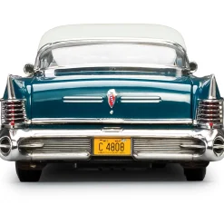 1958 Buick Limited Riviera Coupe -Glacier White / Dark Turquoise Poly 1:18 Scale Diecast Model Car by Sunstar