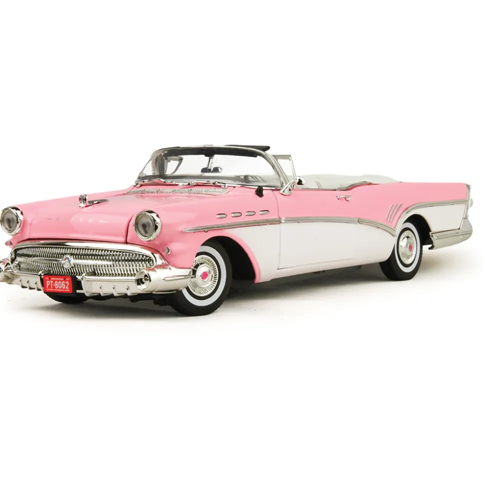1957 Buick Roadmaster Convertible - Pink 1:18 Scale Diecast Model by Motormax