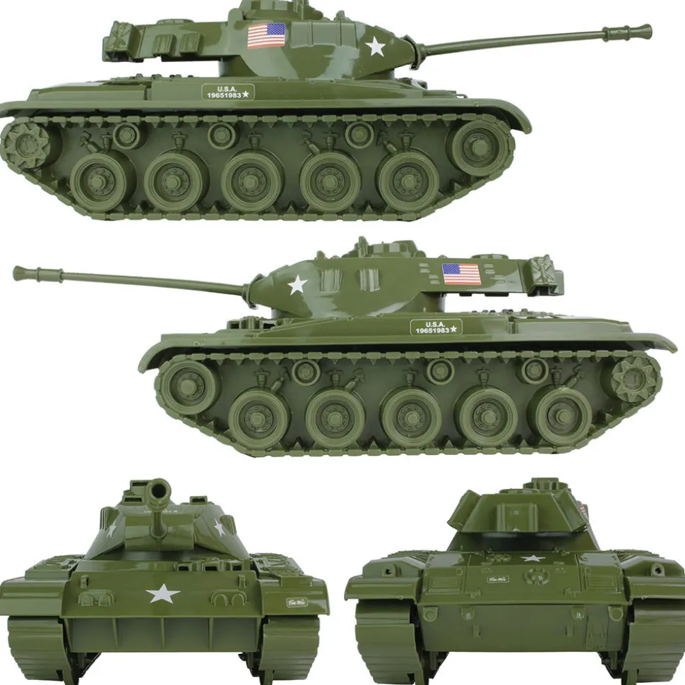 Bulldog Tank 13pc 1/24 Plastic Set TM-67800 1:24 scale Plastic by BMC Toys
