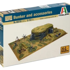 Bunker and Accessories (WWII) 1/72 Kit 1:72 Scale Plastic by Italeri
