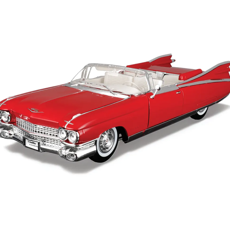 1959 Cadillac Eldorado Biarritz - Red/White 1:18 Scale Diecast Model Car by Maisto