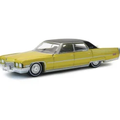 1971 Cadillac Sedan Deville Lowrider - Gold Metallic 1:64 Scale Diecast Model Car by Greenlight