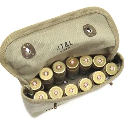 Canvas Shotgun Shell Ammunition Pouch World War Supply (224LTOD) by World War Supply