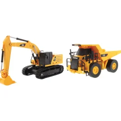 Caterpillar RC Construction Two-Pack 336 Hydraulic Excavator + 770 Mining Truck 1:35 Scale Diecast Construction by Diecast Masters