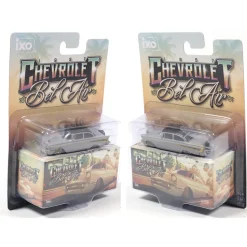 1957 Chevrolet Bel Air - Lowrider - Gray 1:64 Scale Diecast Model Car by IXO Models