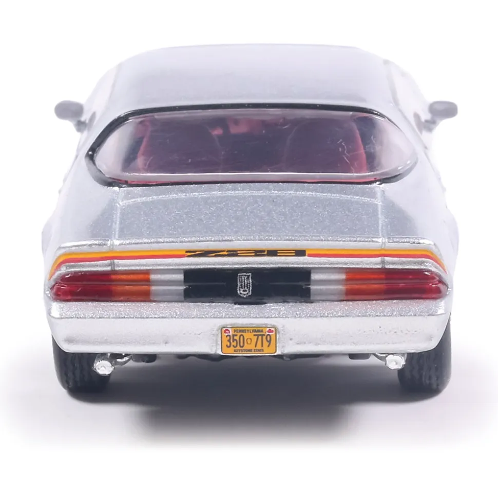 1979 Chevrolet Camaro Z28 - Silver with Orange Stripes 1:64 Scale Diecast Model Car by IXO Models