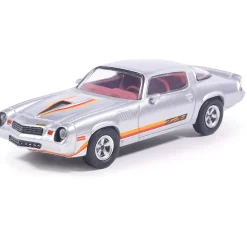 1979 Chevrolet Camaro Z28 - Silver with Orange Stripes 1:64 Scale Diecast Model Car by IXO Models